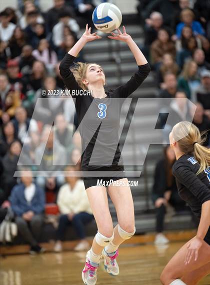 Thumbnail 2 in Marian vs. Mercy (MHSAA Division 1 Quadrant 4 Quarterfinal) photogallery.