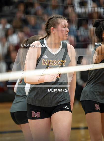 Thumbnail 1 in Marian vs. Mercy (MHSAA Division 1 Quadrant 4 Quarterfinal) photogallery.
