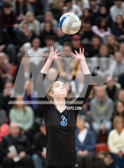 Thumbnail 2 in Marian vs. Mercy (MHSAA Division 1 Quadrant 4 Quarterfinal) photogallery.