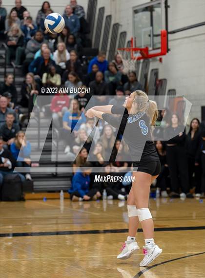Thumbnail 3 in Marian vs. Mercy (MHSAA Division 1 Quadrant 4 Quarterfinal) photogallery.