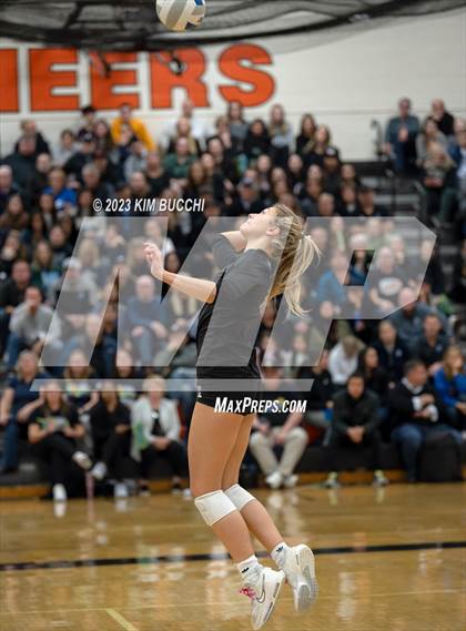 Thumbnail 2 in Marian vs. Mercy (MHSAA Division 1 Quadrant 4 Quarterfinal) photogallery.