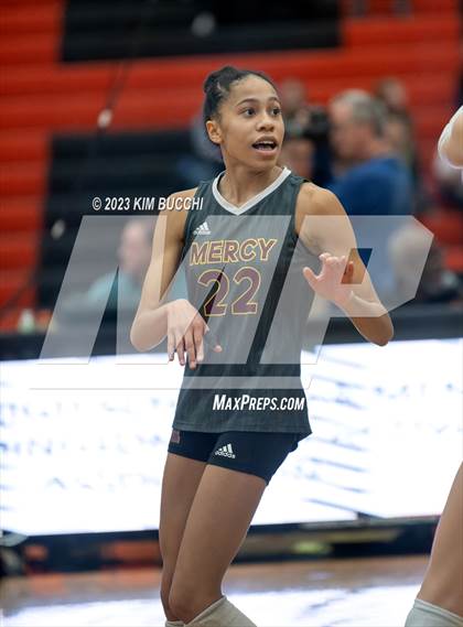 Thumbnail 1 in Marian vs. Mercy (MHSAA Division 1 Quadrant 4 Quarterfinal) photogallery.
