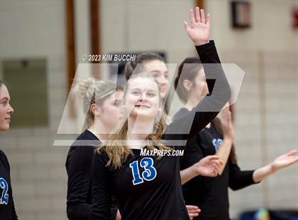 Thumbnail 3 in Marian vs. Mercy (MHSAA Division 1 Quadrant 4 Quarterfinal) photogallery.
