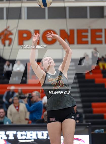 Thumbnail 2 in Marian vs. Mercy (MHSAA Division 1 Quadrant 4 Quarterfinal) photogallery.