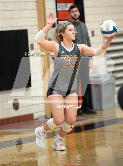Thumbnail 3 in Marian vs. Mercy (MHSAA Division 1 Quadrant 4 Quarterfinal) photogallery.