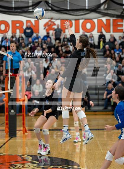 Thumbnail 1 in Marian vs. Mercy (MHSAA Division 1 Quadrant 4 Quarterfinal) photogallery.