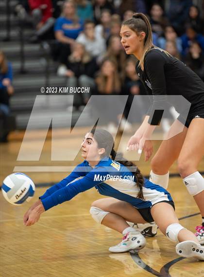 Thumbnail 3 in Marian vs. Mercy (MHSAA Division 1 Quadrant 4 Quarterfinal) photogallery.