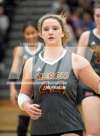 Thumbnail 2 in Marian vs. Mercy (MHSAA Division 1 Quadrant 4 Quarterfinal) photogallery.