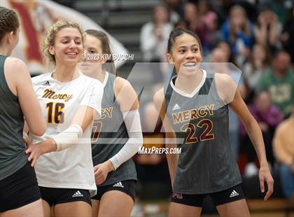 Thumbnail 1 in Marian vs. Mercy (MHSAA Division 1 Quadrant 4 Quarterfinal) photogallery.