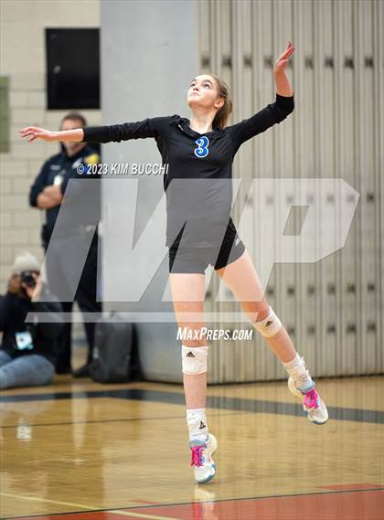 Thumbnail 2 in Marian vs. Mercy (MHSAA Division 1 Quadrant 4 Quarterfinal) photogallery.