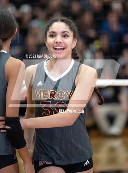 Thumbnail 1 in Marian vs. Mercy (MHSAA Division 1 Quadrant 4 Quarterfinal) photogallery.