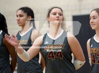 Thumbnail 3 in Marian vs. Mercy (MHSAA Division 1 Quadrant 4 Quarterfinal) photogallery.