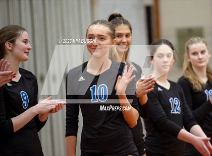 Thumbnail 1 in Marian vs. Mercy (MHSAA Division 1 Quadrant 4 Quarterfinal) photogallery.