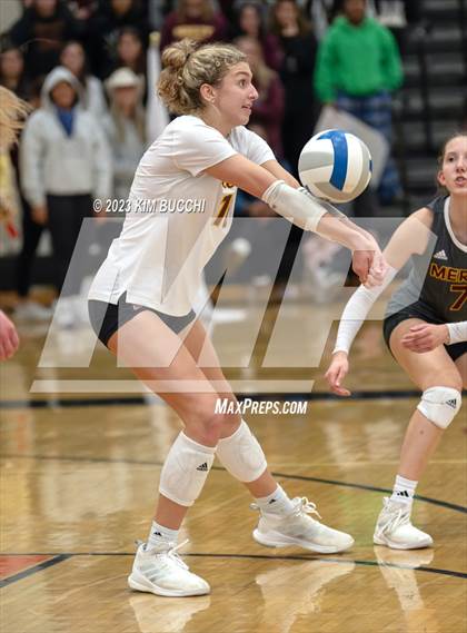 Thumbnail 3 in Marian vs. Mercy (MHSAA Division 1 Quadrant 4 Quarterfinal) photogallery.