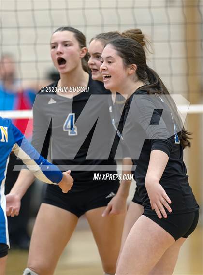 Thumbnail 1 in Marian vs. Mercy (MHSAA Division 1 Quadrant 4 Quarterfinal) photogallery.