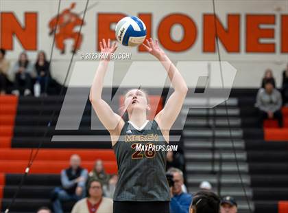 Thumbnail 3 in Marian vs. Mercy (MHSAA Division 1 Quadrant 4 Quarterfinal) photogallery.