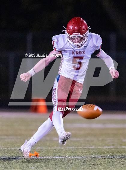 Thumbnail 1 in Knox @ Indianapolis Bishop Chatard (IHSAA 3A Semi-state playoff) photogallery.