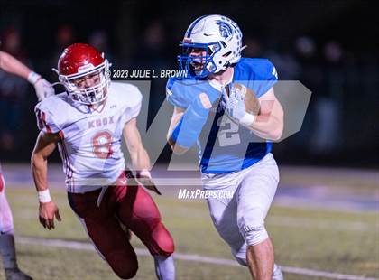 Thumbnail 1 in Knox @ Indianapolis Bishop Chatard (IHSAA 3A Semi-state playoff) photogallery.