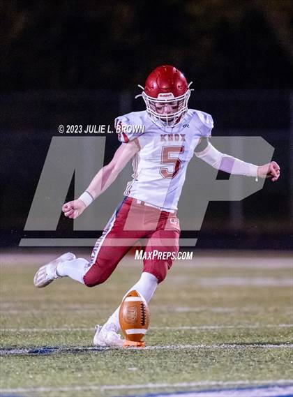 Thumbnail 2 in Knox @ Indianapolis Bishop Chatard (IHSAA 3A Semi-state playoff) photogallery.