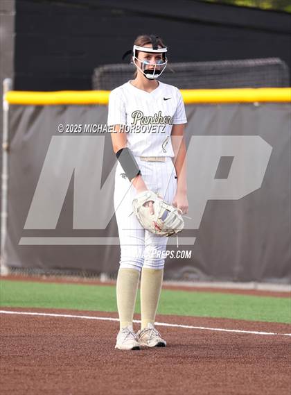 Thumbnail 3 in Trinity @ Plano East (UIL 6A D1 Girls Softball Regional Semi-Final) photogallery.
