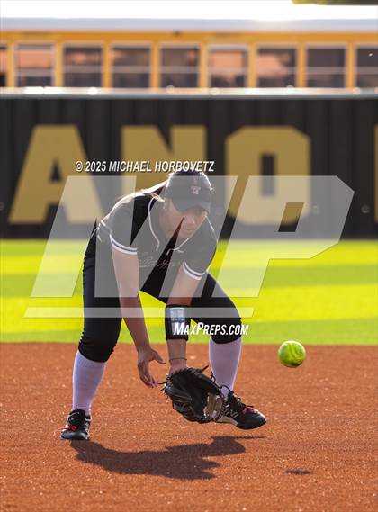 Thumbnail 3 in Trinity @ Plano East (UIL 6A D1 Girls Softball Regional Semi-Final) photogallery.