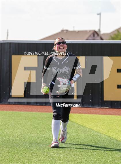 Thumbnail 1 in Trinity @ Plano East (UIL 6A D1 Girls Softball Regional Semi-Final) photogallery.