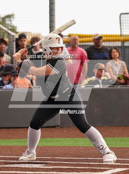 Thumbnail 3 in Trinity @ Plano East (UIL 6A D1 Girls Softball Regional Semi-Final) photogallery.