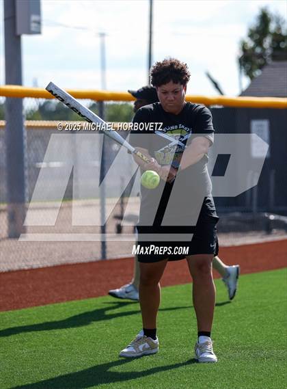 Thumbnail 1 in Trinity @ Plano East (UIL 6A D1 Girls Softball Regional Semi-Final) photogallery.