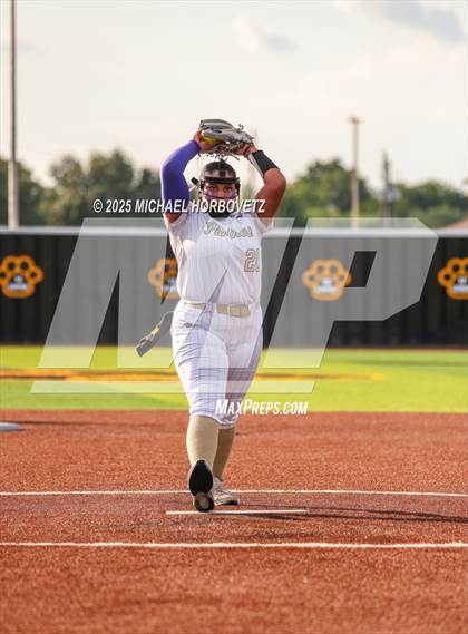 Thumbnail 2 in Trinity @ Plano East (UIL 6A D1 Girls Softball Regional Semi-Final) photogallery.