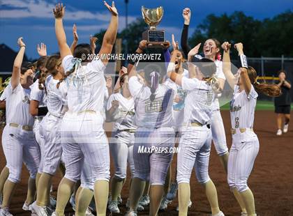 Thumbnail 2 in Trinity @ Plano East (UIL 6A D1 Girls Softball Regional Semi-Final) photogallery.