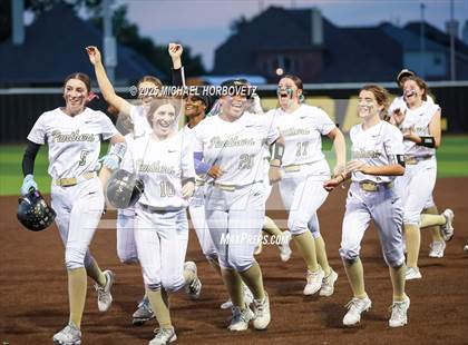 Thumbnail 3 in Trinity @ Plano East (UIL 6A D1 Girls Softball Regional Semi-Final) photogallery.