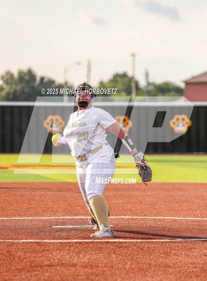 Thumbnail 3 in Trinity @ Plano East (UIL 6A D1 Girls Softball Regional Semi-Final) photogallery.