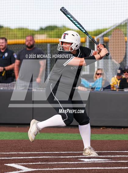 Thumbnail 3 in Trinity @ Plano East (UIL 6A D1 Girls Softball Regional Semi-Final) photogallery.