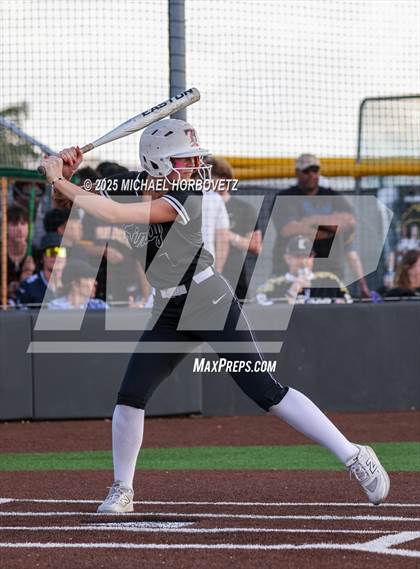 Thumbnail 2 in Trinity @ Plano East (UIL 6A D1 Girls Softball Regional Semi-Final) photogallery.
