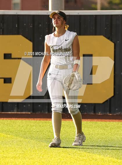 Thumbnail 1 in Trinity @ Plano East (UIL 6A D1 Girls Softball Regional Semi-Final) photogallery.