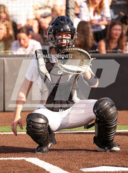 Thumbnail 3 in Trinity @ Plano East (UIL 6A D1 Girls Softball Regional Semi-Final) photogallery.