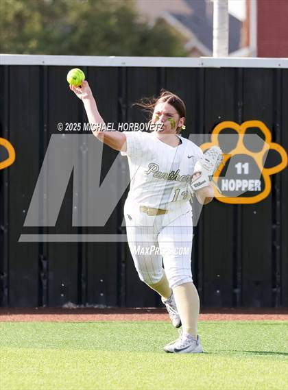 Thumbnail 2 in Trinity @ Plano East (UIL 6A D1 Girls Softball Regional Semi-Final) photogallery.