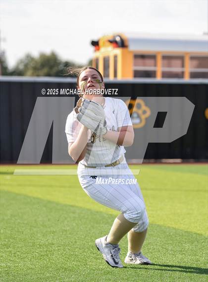 Thumbnail 2 in Trinity @ Plano East (UIL 6A D1 Girls Softball Regional Semi-Final) photogallery.