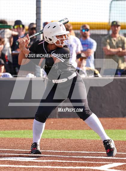 Thumbnail 2 in Trinity @ Plano East (UIL 6A D1 Girls Softball Regional Semi-Final) photogallery.