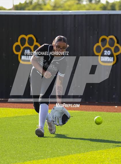 Thumbnail 2 in Trinity @ Plano East (UIL 6A D1 Girls Softball Regional Semi-Final) photogallery.