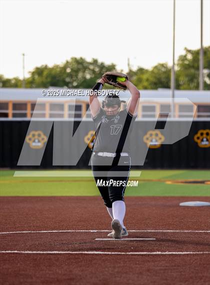 Thumbnail 2 in Trinity @ Plano East (UIL 6A D1 Girls Softball Regional Semi-Final) photogallery.