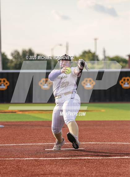 Thumbnail 2 in Trinity @ Plano East (UIL 6A D1 Girls Softball Regional Semi-Final) photogallery.