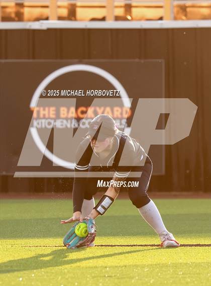 Thumbnail 2 in Trinity @ Plano East (UIL 6A D1 Girls Softball Regional Semi-Final) photogallery.