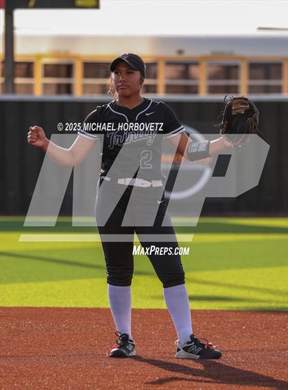 Thumbnail 2 in Trinity @ Plano East (UIL 6A D1 Girls Softball Regional Semi-Final) photogallery.