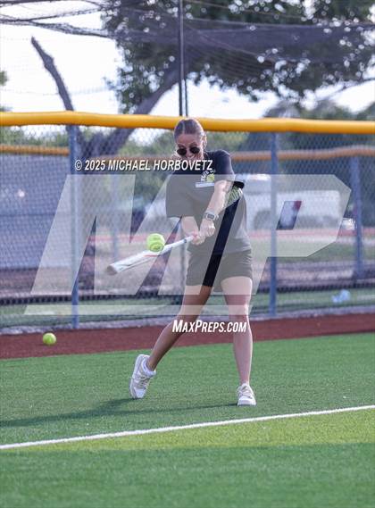 Thumbnail 2 in Trinity @ Plano East (UIL 6A D1 Girls Softball Regional Semi-Final) photogallery.