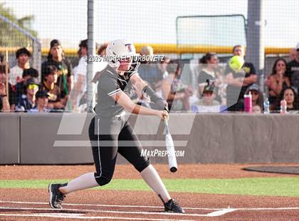 Thumbnail 2 in Trinity @ Plano East (UIL 6A D1 Girls Softball Regional Semi-Final) photogallery.