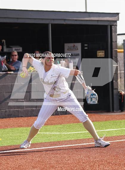 Thumbnail 3 in Trinity @ Plano East (UIL 6A D1 Girls Softball Regional Semi-Final) photogallery.