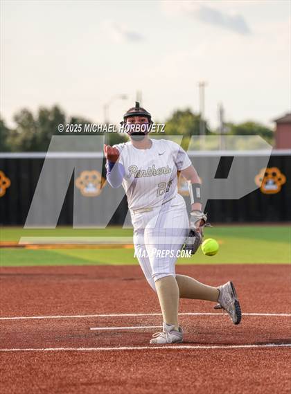 Thumbnail 2 in Trinity @ Plano East (UIL 6A D1 Girls Softball Regional Semi-Final) photogallery.