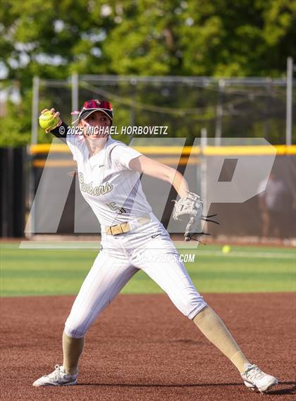 Thumbnail 3 in Trinity @ Plano East (UIL 6A D1 Girls Softball Regional Semi-Final) photogallery.