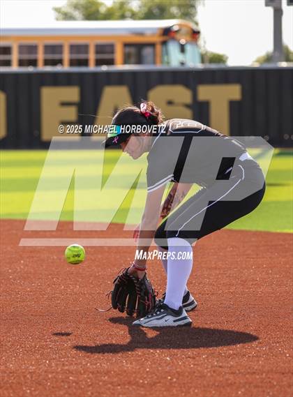 Thumbnail 1 in Trinity @ Plano East (UIL 6A D1 Girls Softball Regional Semi-Final) photogallery.
